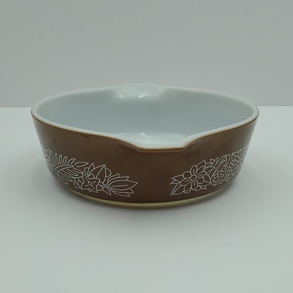 Pyrex 471-B 500 ml Woodland Brown Round Casserole Dish - Picture 4 of 8